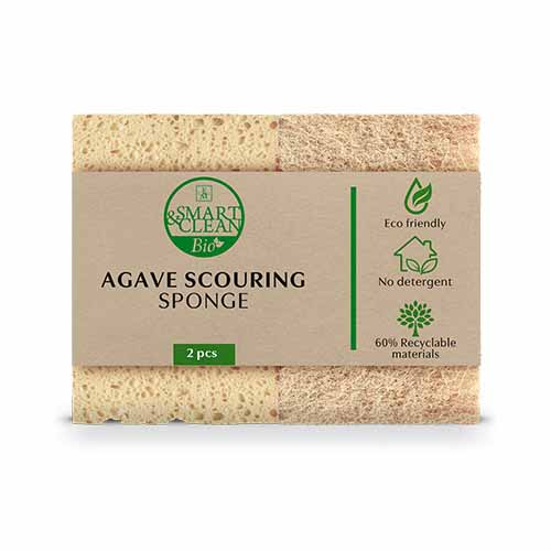 Agave Scouring Sponge 2pcs SMART & CLEAN BIO